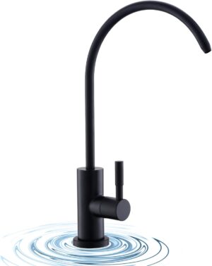 WEWE Matte Black Drinking Water Fau...
