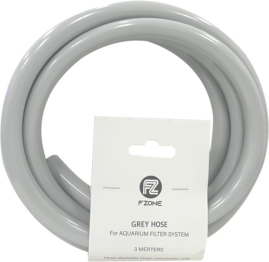 FZONE Aquarium Tubing 3M Class Grey for Aquatic Filter System Tubing 12/16mm