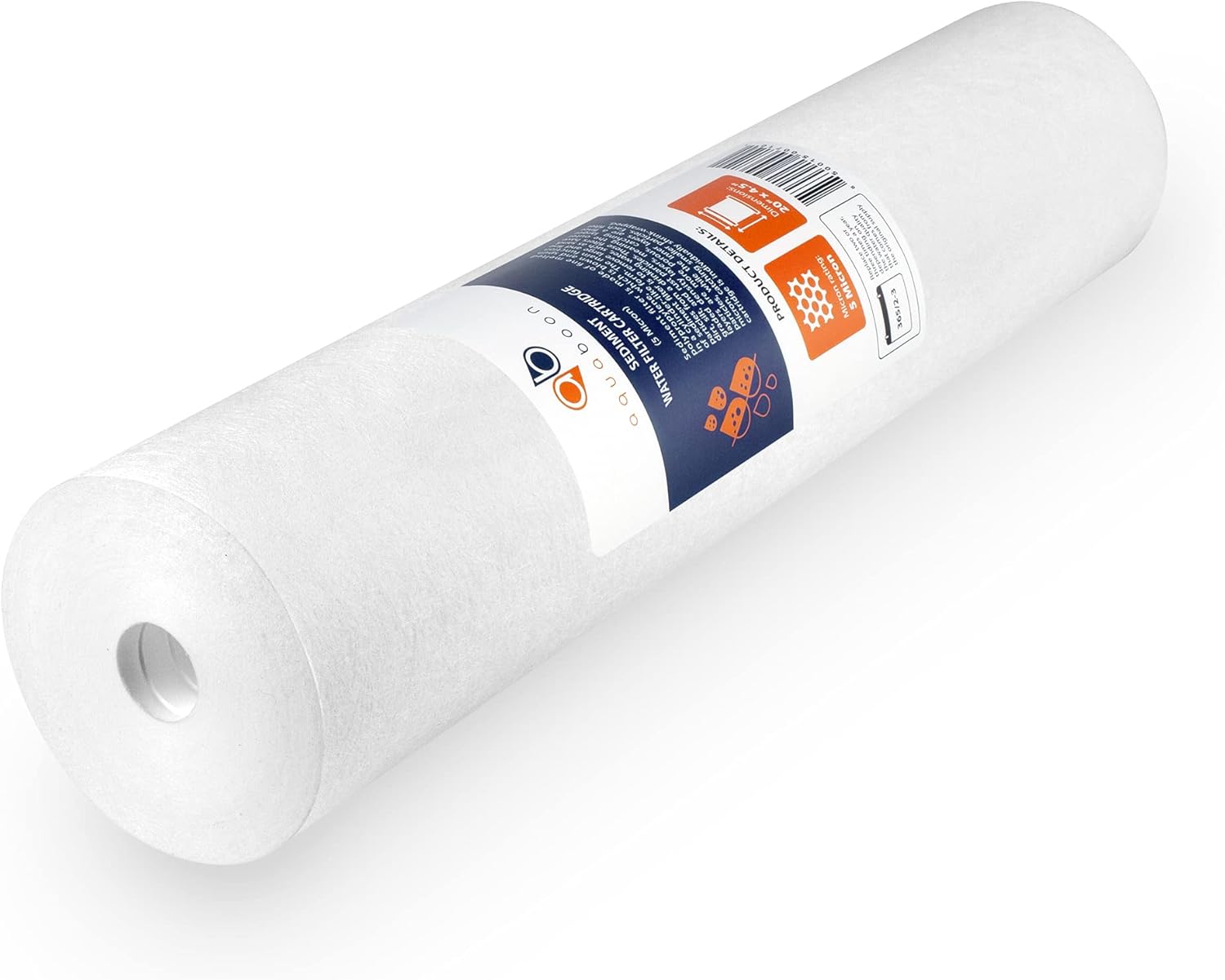 Aquaboon 5 Micron 20 x 4.5 Whole House Sediment Filter Cartridge 20 inch Water Filter Replacement Compatible with DGD-5005-20, FP25B, AP810-2, 2-Pack - Image 2