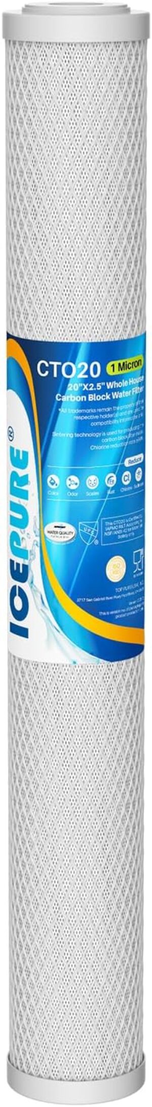 ICEPURE 1 Micron 20″ x 2.5...