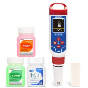 5 in 1 Digital pH Meter TDS EC Temp...