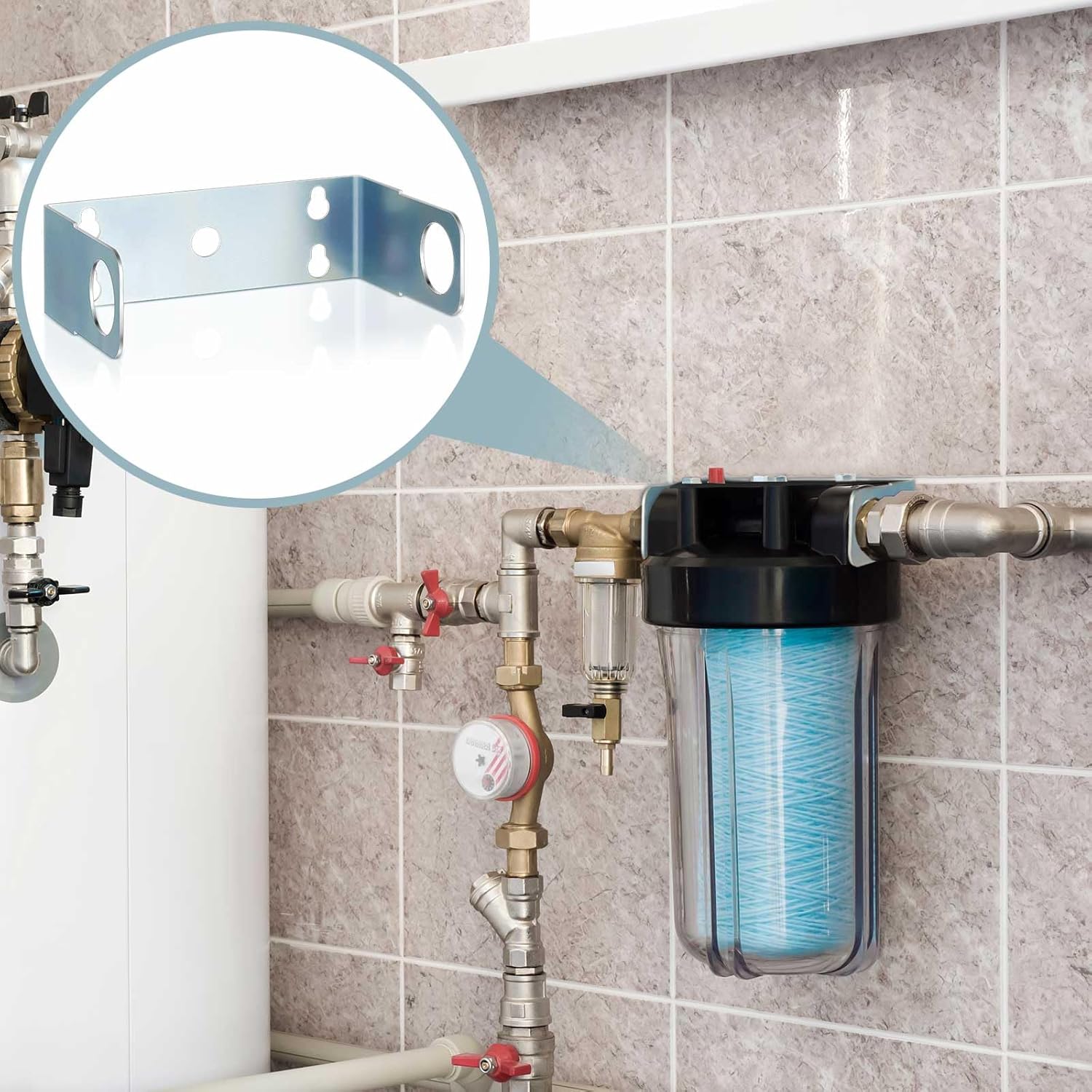 Yaocom 2 Pcs Water Filter Mounting Bracket with Screws Sump Brackets for Water Filtration Use - Image 6