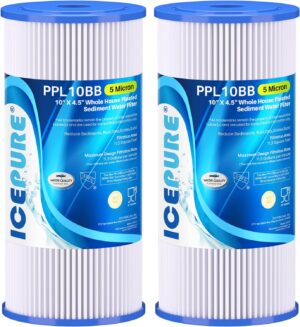 ICEPURE 5 Micron 10″ x 4.5...