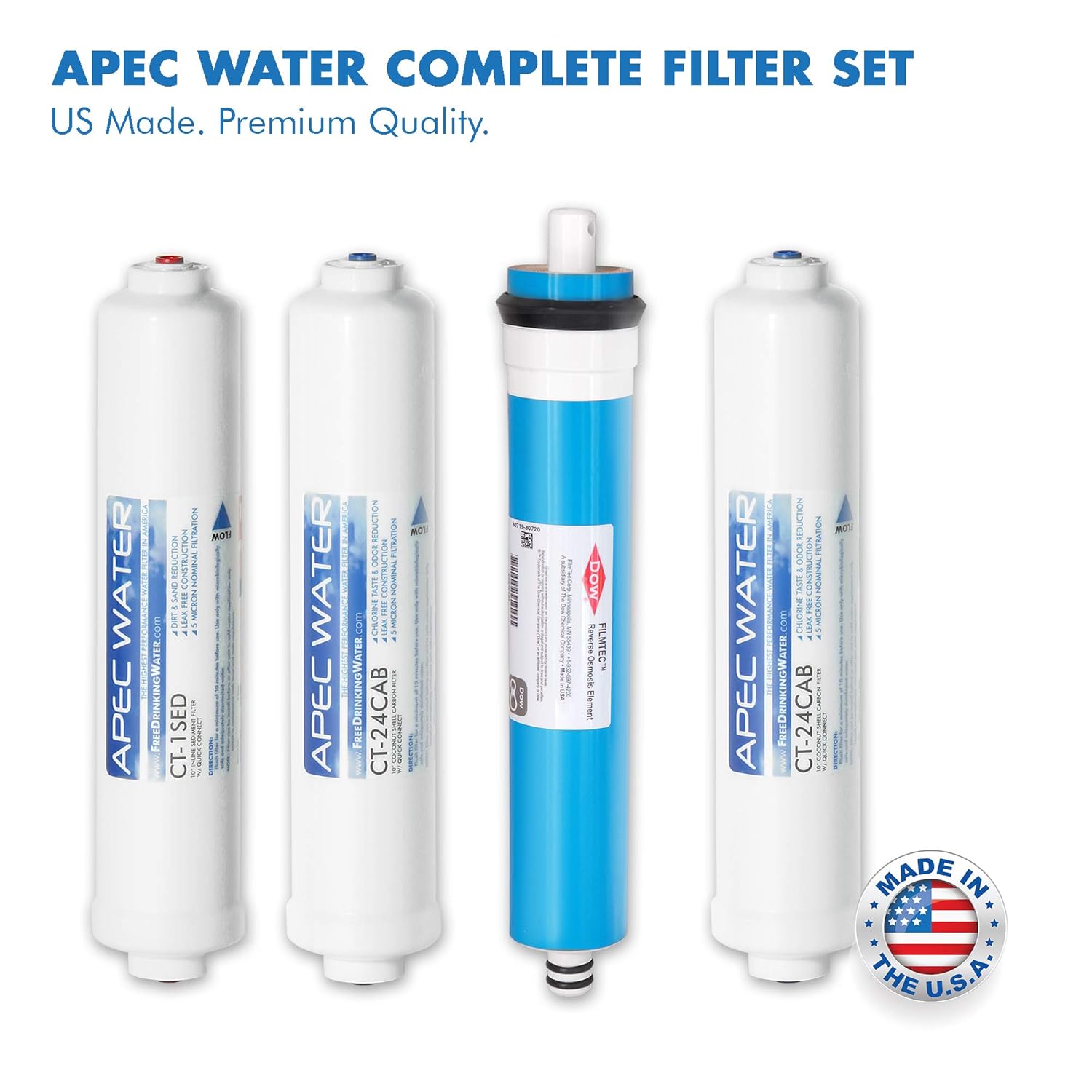 APEC Water Systems RO-CTOP-C Portable Countertop Reverse Osmosis Water Filter System with Case, Installation-Free, Fits Most Standard Faucet - Image 5
