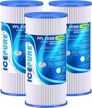 ICEPURE 5 Micron 10″ x 4.5...