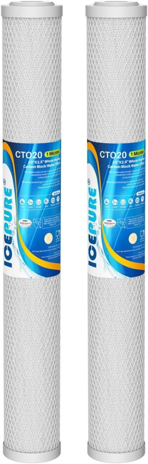 ICEPURE 1 Micron 20″ x 2.5...