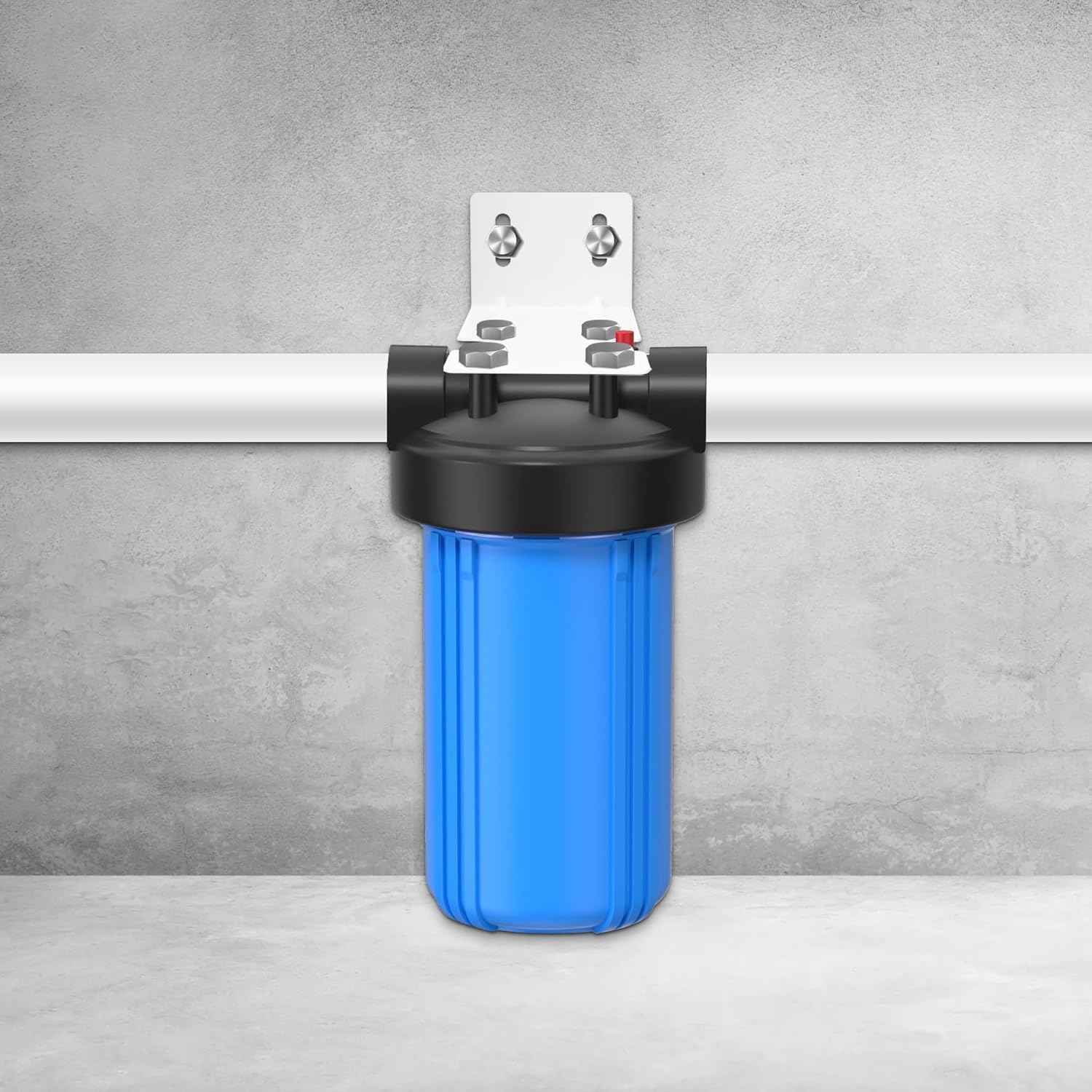 Mounting Bracket for 10" and 20" Water Filter, Metal Housing Fixed Bracket for 10" and 20" Water Filter, White - Image 7