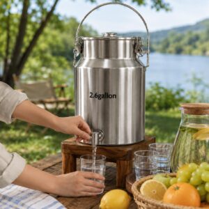 304 Stainless Steel Milk Can with S...