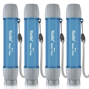 Yuclet 4 Pack Water Filter Straw, P...