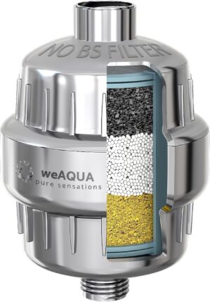 weAQUA Heavy Duty NO BS Shower Filt...
