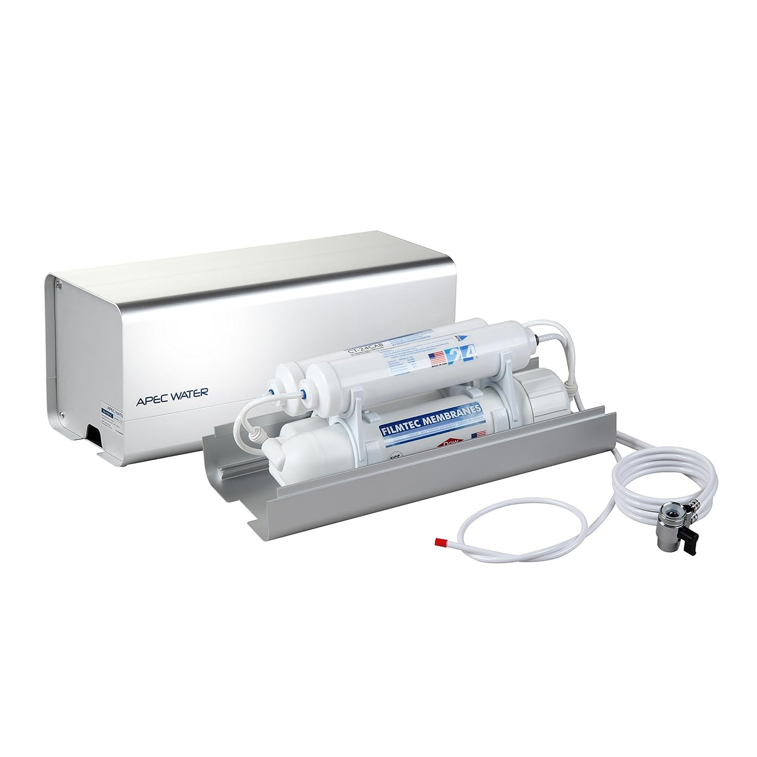 APEC Water Systems RO-CTOP-C Portable Countertop Reverse Osmosis Water Filter System with Case, Installation-Free, Fits Most Standard Faucet - Image 2
