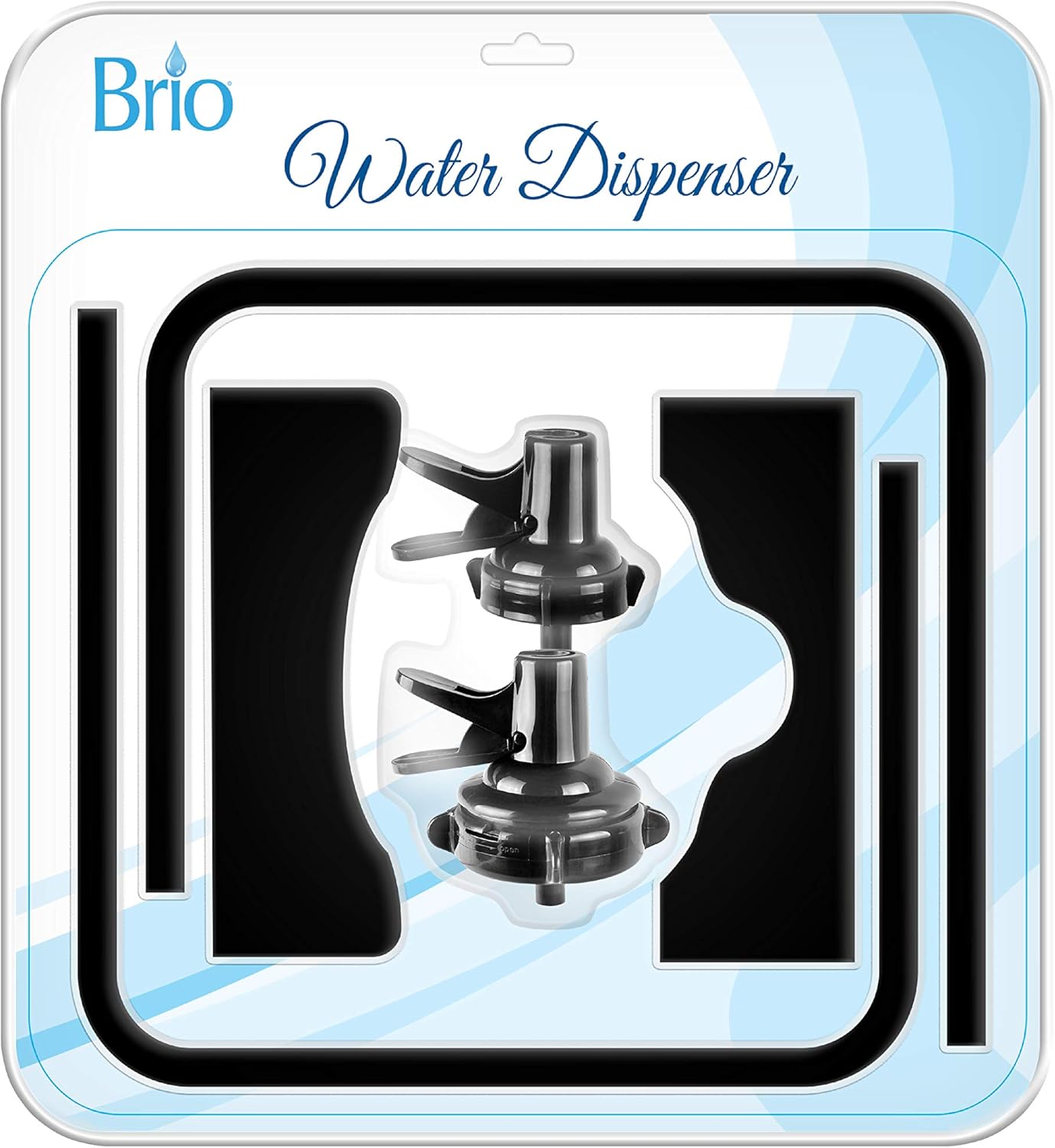 Brio Stainless Steel 3-5 Gallon Water Jug Stand and 2 Dispenser Valves, Rust-Resistant Non Slip Water Stand with BPA Free Fast Flow Water Spout Fits BOTH 48mm and 55mm Bottles 2 CAPS INCLUDED (Black) - Image 7