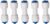 5 Pack 1/4″ Water Purifier Straight Union Connector for RO Water Filter System Equal 1/4″ OD Tube Quick Push to Connect Plumbing Fitting