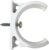 Mounting Bracket for Inline Water Filters (Ice makers, Refrigerators, Undersink) 2 Inch Diameter with Screw, White, Made in USA