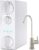 iSpring RO500AK-BN Reverse Osmosis Water Filter, NSF 58 Certified, 500 GPD Tankless Under Sink RO System, Natural pH Alkaline Remineralization, 2:1 Pure to Drain Ratio, Brushed Nickel Faucet