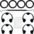 7337563 Water Softener Clip Kit (WS60X10004, 1205500, 7116713, 1205500) and 15/16” O-Ring Kit (7337571, 7170288, STD302213, WS03X10025) Compatible with Kenmore, GE, EcoPure, Sears