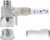 Feed Water Adapter Water Line Splitter,Brass Water Supply Valve,Faucet Valves,Feed Water Adapter for Refrigerators, Ice maker, Reverse Osmosis,RO Water Filter Systems