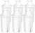 Fil-Fresh 6-Pack Replacements for Brita Water Filter, Pitchers and Dispensers, NSF 53&42 Certified to Reduce Cadmium, Mercury, Copper, Zinc, BPA free, Lasts 2 Months or 40 Gallons