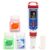 5 in 1 Digital pH Meter TDS EC Temp. Salinity Tester, Update Color Screen Pool Salinity Meter with Calibration Kit, Hydroponic pH Reader with Reset Function for Aquarium Reef Tank Cooking water