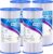 PUREPLUS 5 Micron 10″ x 4.5″ Whole House Pleated Sediment Filter for Well Water, Replacement Cartridge for GE FXHSC, Culligan R50-BBSA, Pentek R50-BB, DuPont WFHDC3001, W50PEHD, GXWH40L, 4Pack