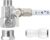 HAOCHEN Feed Water Adapter – Water Line Splitter 3/8″x3/8″x1/4″ or G 1/2″xG 1/2″x1/4″, Brass Water Supply Valve with 1/4″ Push in Quick Connect fitting for RO Filter，Refrigerator,Ice Maker
