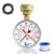 2-1/2″ Water Pressure Test Gauge, 0-200 PSI, Red Max Pointer, 3/4″ Female Hose Thread, Rust-Free Corrosion-Resistant Case, Brass Connector, for Home, Garden, RV, Indoor/Outdoor