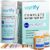 Varify 17in1 Complete Drinking Water Test Kit – 100 Strips + 2 Bacteria Tester Kits – Well, Tap, Home, City Water Testing Strip for Lead, Alkaline, Chlorine, Hardness, Iron, Fluoride, Copper & More