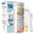 16-in-1 Universal Test Strips – 100pcs Reliable pH Testing Strips Kit for Liquid Testing, Quick Get Highly Accurate Results in Seconds, Drinking Water, Aquarium, Pool, Hot Tub, Spa