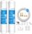 Inline Water Filter for Refrigerator and Ice Maker(2 Pack),1/4″ Push Connect Post Carbon Filter Replacement for Reverse Osmosis Water System,Include 1/4″ Water Line and Quick Connect Fittings