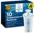 Brita BritaPlus Replacement Water Filter for Pitchers and Dispensers, WQA NSF/ANSI Certified, Reduces 2x More Contaminants vs. Standard Brita, Reduces Chlorine Zinc Copper Mercury & More, 4 Filters