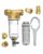 Waterdrop Spin Down Sediment Filter, Backwash Whole House Water Filter System for Well Water, 40-50 Micron, 1″ MNPT + 3/4″ FNPT + 3/4″ MNPT, Traps Sand, BPA Free, WD-RPFK