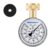 MEASUREMAN Water Pressure Gauge, 0-200 PSI Water Pressure Tester with 2-1/2 Inch Dial & Durable 3/4 Inch Hose Thread, Ideal for Home, Hose Bib (Waterproof Case, Black)