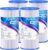 PUREPLUS 20 Micron 10″ x 4.5″ Whole House Pleated Sediment Filter for Well Water, Replacement Cartridge for GE FXHSC, Culligan R50-BBSA, Pentek R50-BB, DuPont WFHDC3001, W50PEHD, GXWH40L,4Pack