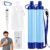 Emergency Water Filter Straw 1500 Gal, Portable, Lightweight, for Hiking, Camping, Travel (2PCS)