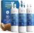 W10295370A Water Filter Replacement Compatible with Whirlpool EDR1RXD1, Everydrop Filter 1, EDR1RXD1B, WHR1RXD1, W10276924, W10291030, 9930 9930P 46-9930 46-9081 9081 P8RFWB2L, 3 Pack