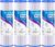PUREPLUS 5 Micron 10″x2.5″ Whole House Pleated Sediment Filter for Well Water, Replacement Cartridge for Universal 10 inch RO System, W50PE, WFPFC3002, SPC-25-1050, FM-50-975, 801-50, WB-50W, 4Pack