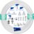 ESHIONG NSF Certified 1/4″ O.D. Push to Connect Fittings for RO (Reverse Osmosis) Water Filter（with Shut-Off T Valve）18 pcs+30 feet 1/4″ Water tubing.