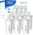 AQUA CREST CF06A Replacement for Brita® Filter, Brita® Water Pitchers and Dispensers, Classic OB03, Mavea® 107007, and More, NSF Certified Pitcher Water Filter, 1 Year Filter Supply, 6 Pack