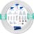 ESHIONG NSF Certified 1/4″ O.D. Push to Connect Fittings for RO (Reverse Osmosis) Water Filter（ Fridge Installation Kits）20 pcs+30 feet 1/4″ Water tubing.
