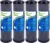 EXCELPURE 1 Micron 10″ x 2.5″ Whole House CTO Carbon Water Filter Cartridge Replacement for Home Countertop System, Dupont WFPFC8002, WFPFC9001, FXWTC, SCWH-5, WHEF-WHWC, WHCF-WHWC, CTO10, T01, 4PACK