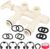 7129871 – Water Softener Bypass Valve Assembly Kit with (2) Adapters, (2) Clips, and (4) O-rings,Compatible with Kenmore, GE, Whirlpool, Morton, NorthStar, EcoWater, EcoPure, and More