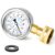 MEANLIN MEASURE 0~100Psi Stainless Steel Frame 3/4″ Female 2.5″ FACE DIAL Liquid Filled Pressure Gauge WOG Water Oil Air Water Pressure Test Table with Sealing Ring (with 2PCS Snaps)