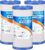 PUREPLUS 5 Micron 10″ x 4.5″ FXHTC Whole House Sediment and Carbon Water Filter Replacement Cartridge for GE GXWH40L, GXWH35F, GNWH38S, Culligan RFC-BBSA, WRC25HD, RFC-BB, PP10BB-CC, WFHD13001, 3Pack