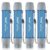 Yuclet 4 Pack Water Filter Straw, Portable Personal Water Filtration System, Water Purifier Survival, Emergency Preparedness for Camping Hiking Drinking Travel Hunting and Family Outing