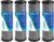 1 Micron 10″ x 2.5″ Activated Carbon Whole House Water Filter Replacement Charcoal Block Cartridge Set – Coconut Shell Carbon – Fits Whole Home/Under-Sink Systems, Reduces Chlorine & Odor – 4-Pack