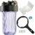 Whole House Water Filter Housing (WH-C10HD), 10″ x 4.5″ Sediment etc Filter Universal Housing, Pre-Filtration System for Well and City Water, 1″ NPT Port, Pressure Release(Clear Housing)