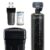 Aquasure Harmony Series 64,000 Grains Whole House Water Softener Bundle with Automatic Digital Metered Control Head, Reduces Hardness, 4-6 Bathrooms